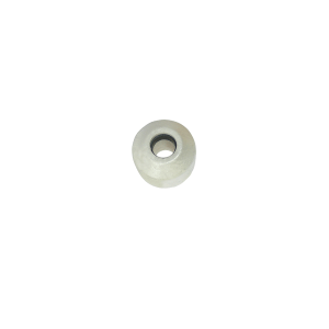 A single small, round, light-colored object with a hole in the center, resembling a bead or wheel, from the MS01-PP Series Magnetic Float Sensor, placed on a plain white background. by Standex Detect