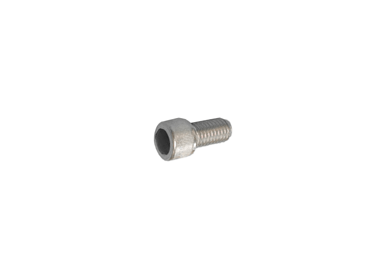 A single metal hex socket head screw with a short threaded body, designed for secure attachment in PM Series Magnet assemblies, isolated on a white background. by Standex Detect