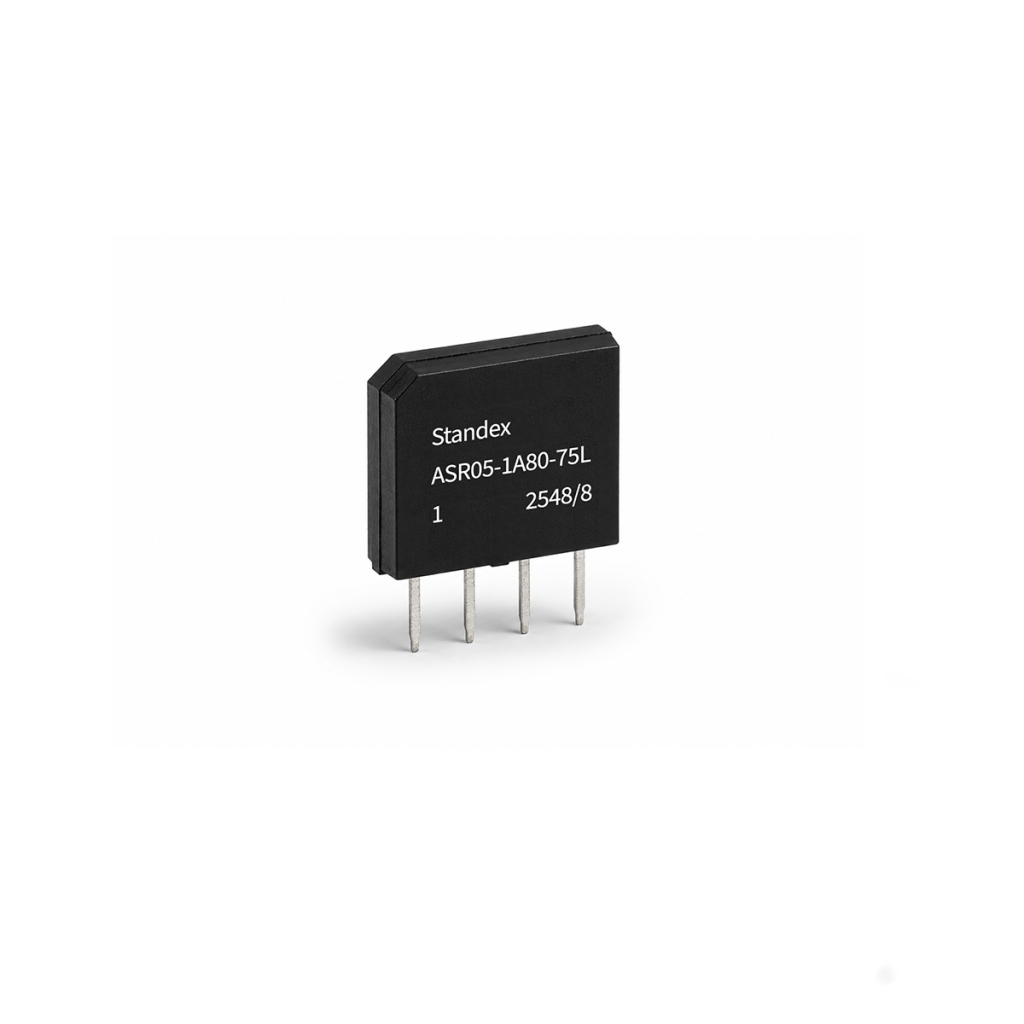 Ultraminiature ASR Series reed relays with SPST-NO contact, up to 10 W/170 VDC, and internal shielding ideal for high-density, precision switching in compact applications.